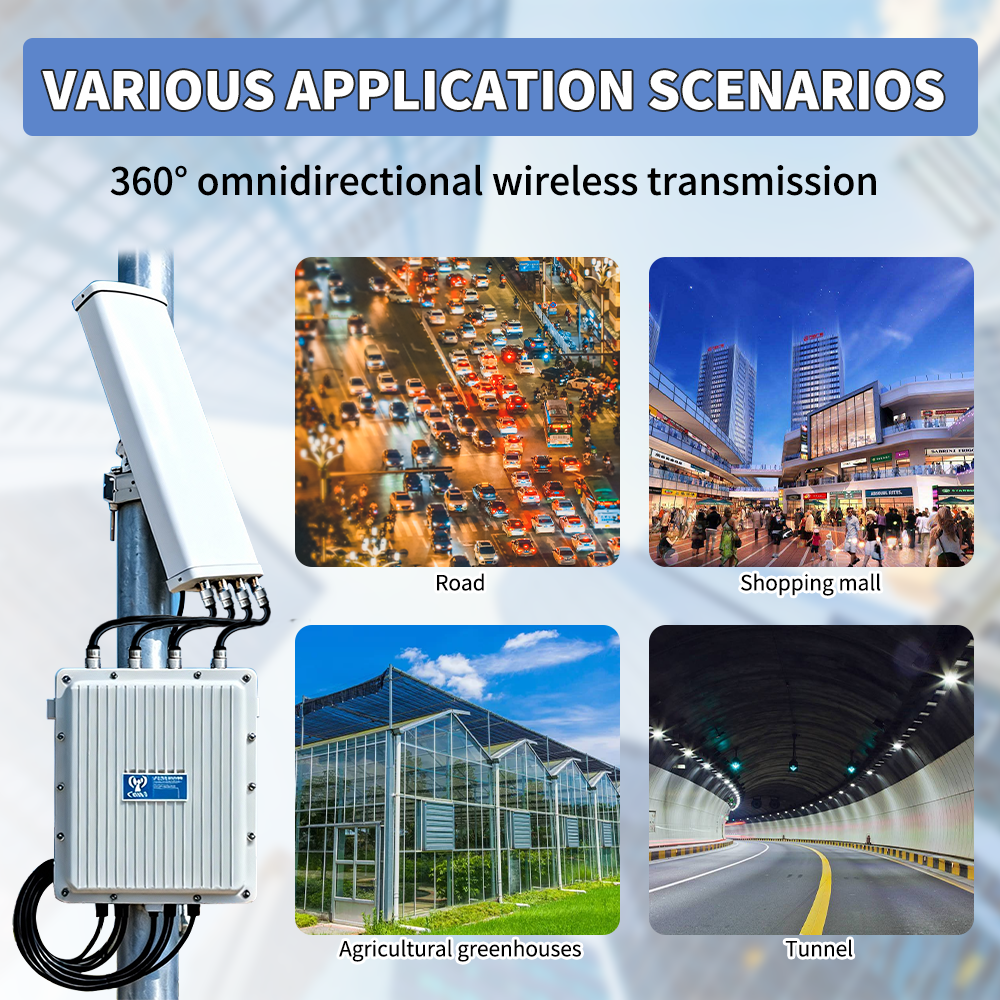 ARRONNA AL-A880-1X12S 11ax WiFi 6 户外防水四天线接入点 3657Mbps 2.4/5.8GHz 1-2公里范围 256+用户 Qualcomm - 图片 2