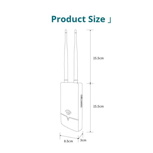 ARRONNA ARN595 802.11AC 1200M Outdoor Wireless Access Point with MT7628AN+MT7613BEN Chipset Supporting 2.4GHz/5.8GHz ISM Band