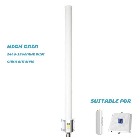 2300-2700Mhz Outdoor MIMO Omni Directional Antenna 2.4GHz High Gain Long Range