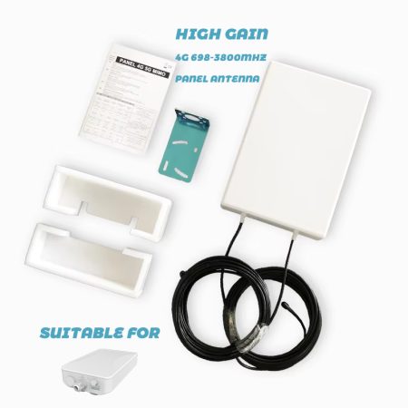 P512201 Sector Antenna 700-3800MHz 3G4G5G LTE IBS/MIMO 9/ High Gain 45 Polarization Outdoor Directional Panel