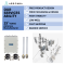 WiFi6 Outdoor Waterproof Access Point 3657Mbps 256+ Users 2.4G&5.8G Fiberglass Omni Antenna 500-1000m Radius Qualcomm OEM ODM