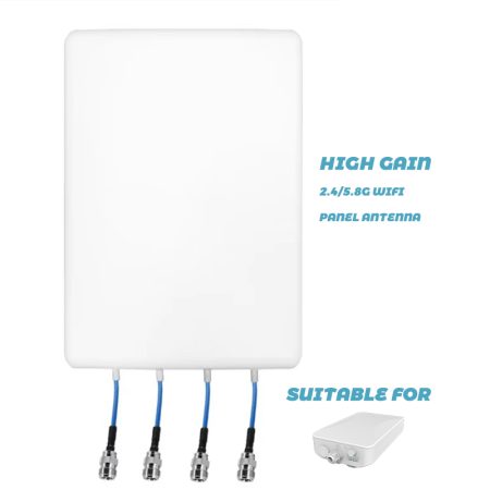 P714463 Sector Antenna 2.4g/5.8g Dual Band 14dBi High Gain Outdoor Directional MIMO Panel WiFi Long Range Signal Booster