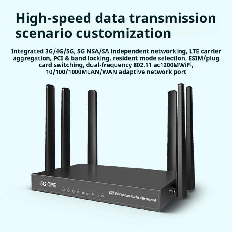 ARRONNA ARCPE1252 2.4G 5G NR 1200M WiFi5 无线路由器 SF19A2890 芯片组 双核四线程 1GHz MIPS 指令集 WAN/LAN - 图片 3
