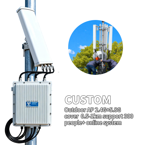 ARRONNA Key OEM 11ax WiFi 6 Outdoor Waterproof Access Point Sector Antenna 3657Mbps 2.4G&5.8G Radius 1-2km System 256+ Users