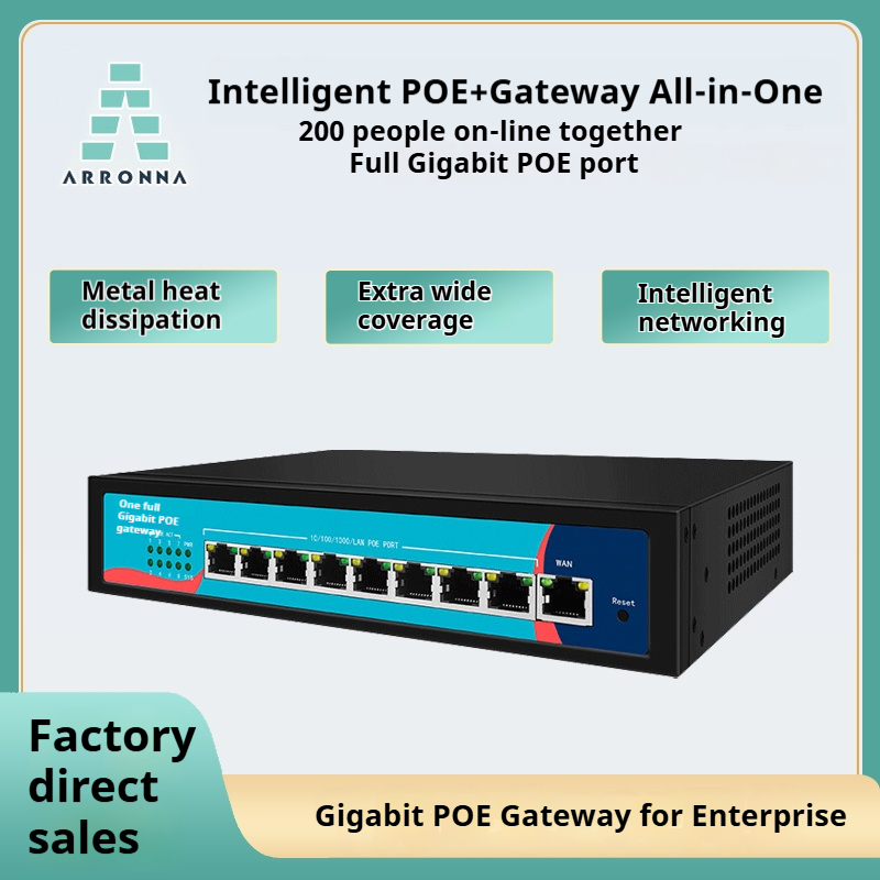 ARRONNA ARGPW100S全千兆PoE智能网关MT7621A高性能企业级芯片MIPS双核880MHz 256mb - 图片 5