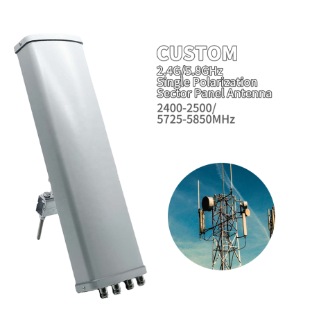 Wifi WiMax 2.4G/5.8GHz MIMO Directional 18 DBi Gain Base Station Antenna 10km Range Long-Range Basestation Bridge Access Point