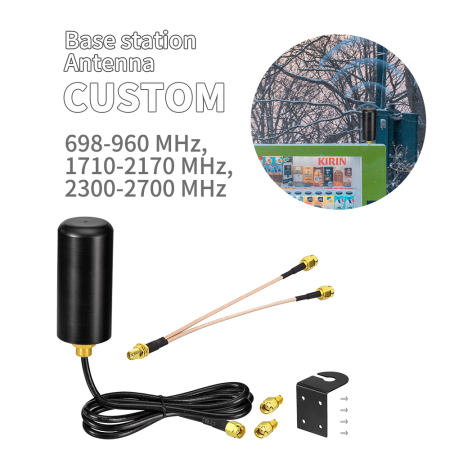 5G Ready Vertical Polarized Omni-Directional 4G LTE Cellular MIMO 8dBi Antenna Compatible with Modem Router IP67 Rating