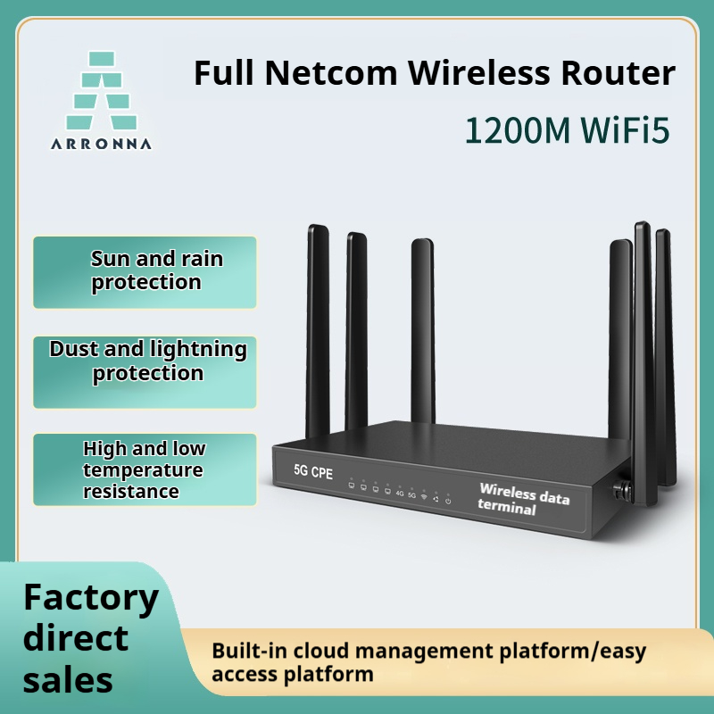 ARRONNA ARCPE1252 2.4G 5G NR 1200M WiFi5 无线路由器 SF19A2890 芯片组 双核四线程 1GHz MIPS 指令集 WAN/LAN - 图片 4