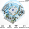 For 900/2100/2600MHz GSM 2G 3G 4G Tri-Band Mobile Phone Signal Booster with 70dB Gain and 500sqm Indoor/Outdoor Coverage